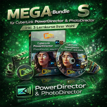 MEGA Lernkurs-Bundle S - CyberLink PowerDirector 365