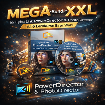 MEGA Lernkurs-Bundle XXL - CyberLink PowerDirector 365 und mehr