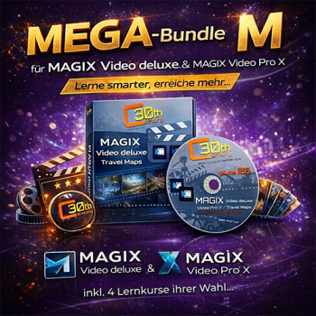 MEGA Lernkurs-Bundle M - MAGIX Video deluxe + MAGIX Video Pro X