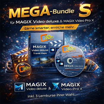 MEGA Lernkurs-Bundle S - MAGIX Video deluxe + MAGIX Video Pro X