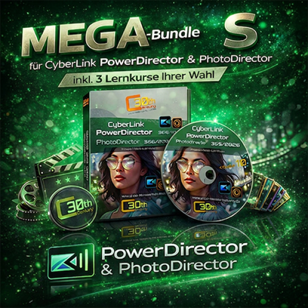 MEGA Lernkurs-Bundle S - CyberLink PowerDirector 365