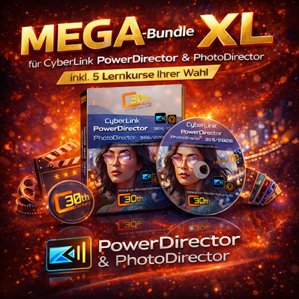 MEGA Lernkurs-Bundle XL - CyberLink PowerDirector 365