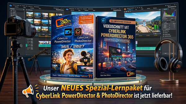 Spezial Paket für CyberLink PowerDirector & PhotoDirector (Das Buch + Lernkurs Volume 11)