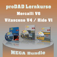MEGA Lernkurs-Bundle proDAD Mercalli / Vitascene / Hide